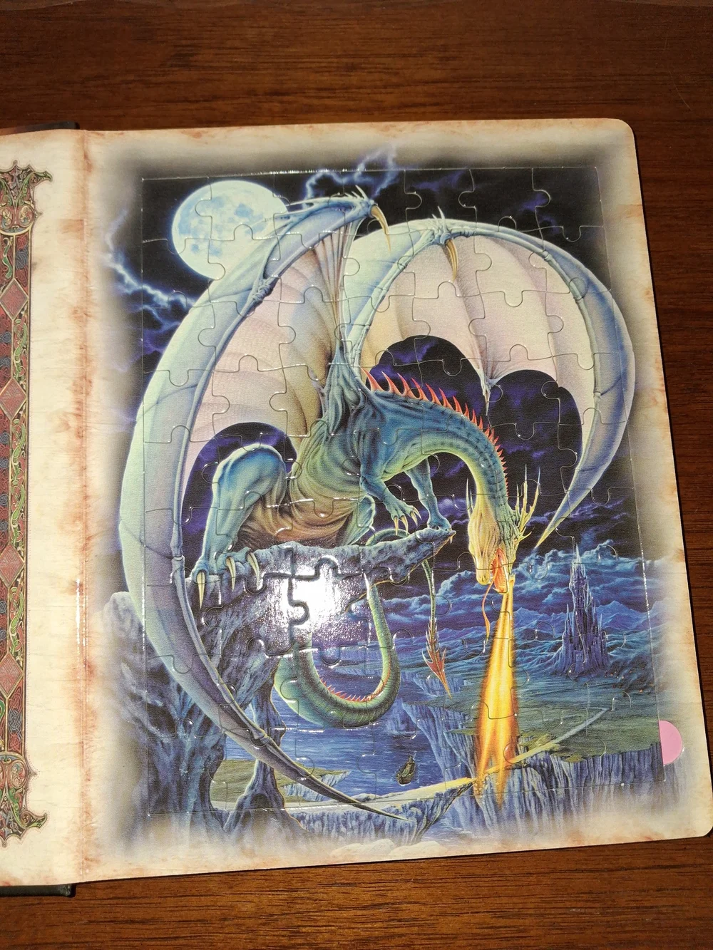 Jigsaw Book - Orange Dragon Puzzle Set